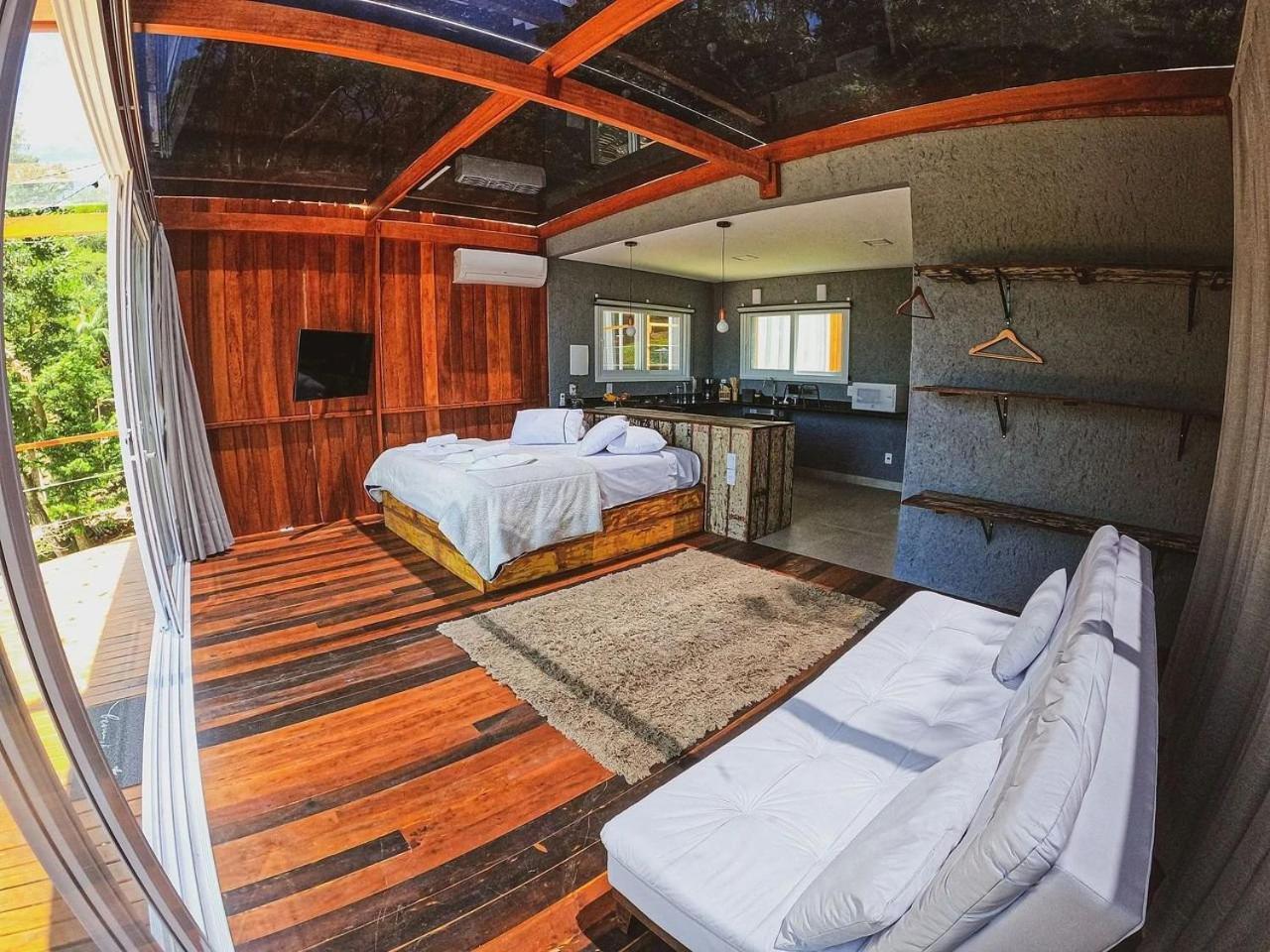 Casa De Vidro Alto Padrao - Hospedar Com Proposito Villa Florianópolis Kültér fotó